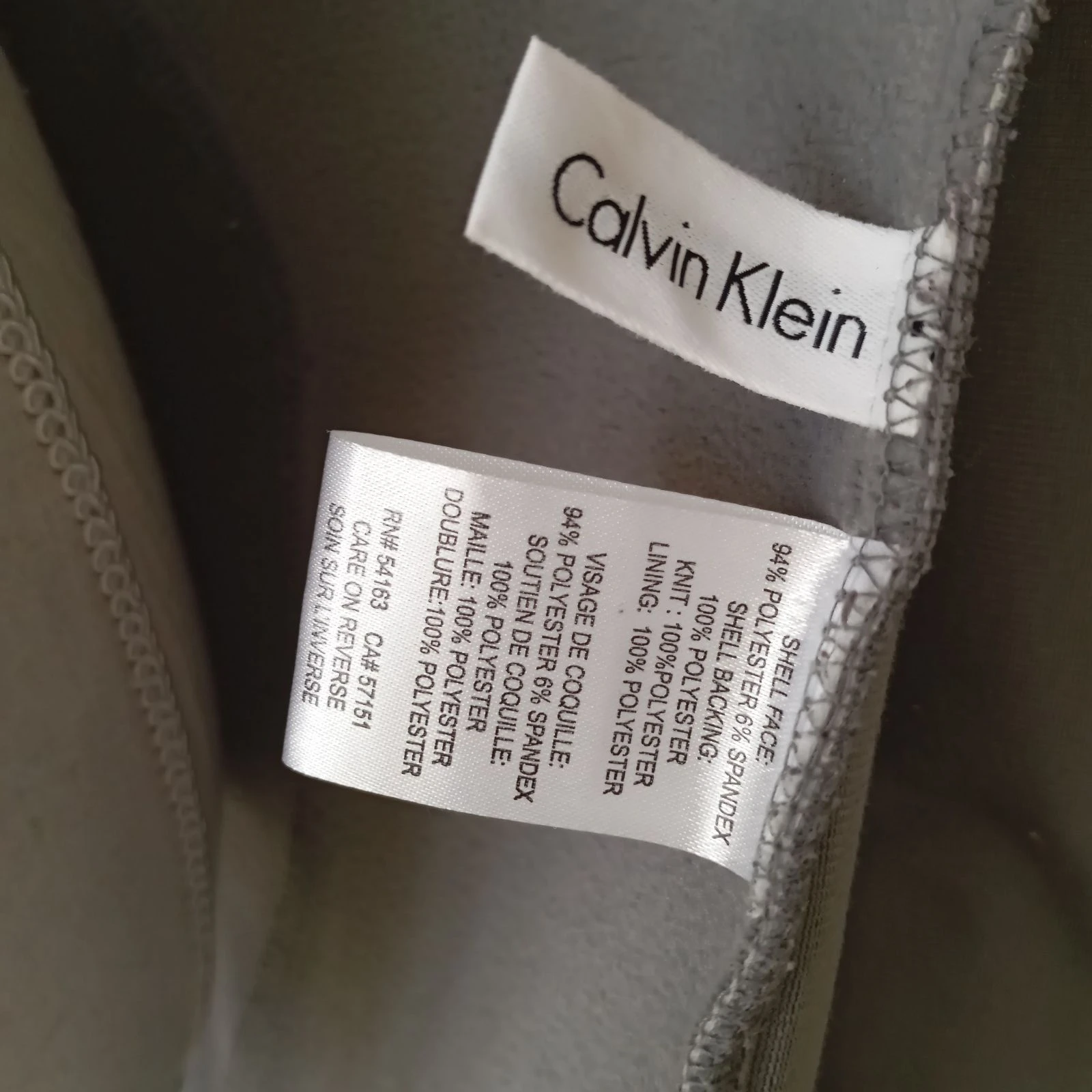 Trench impermeable / Chaqueta mujer Calvin Klein color blanco roto talla M – photo 17